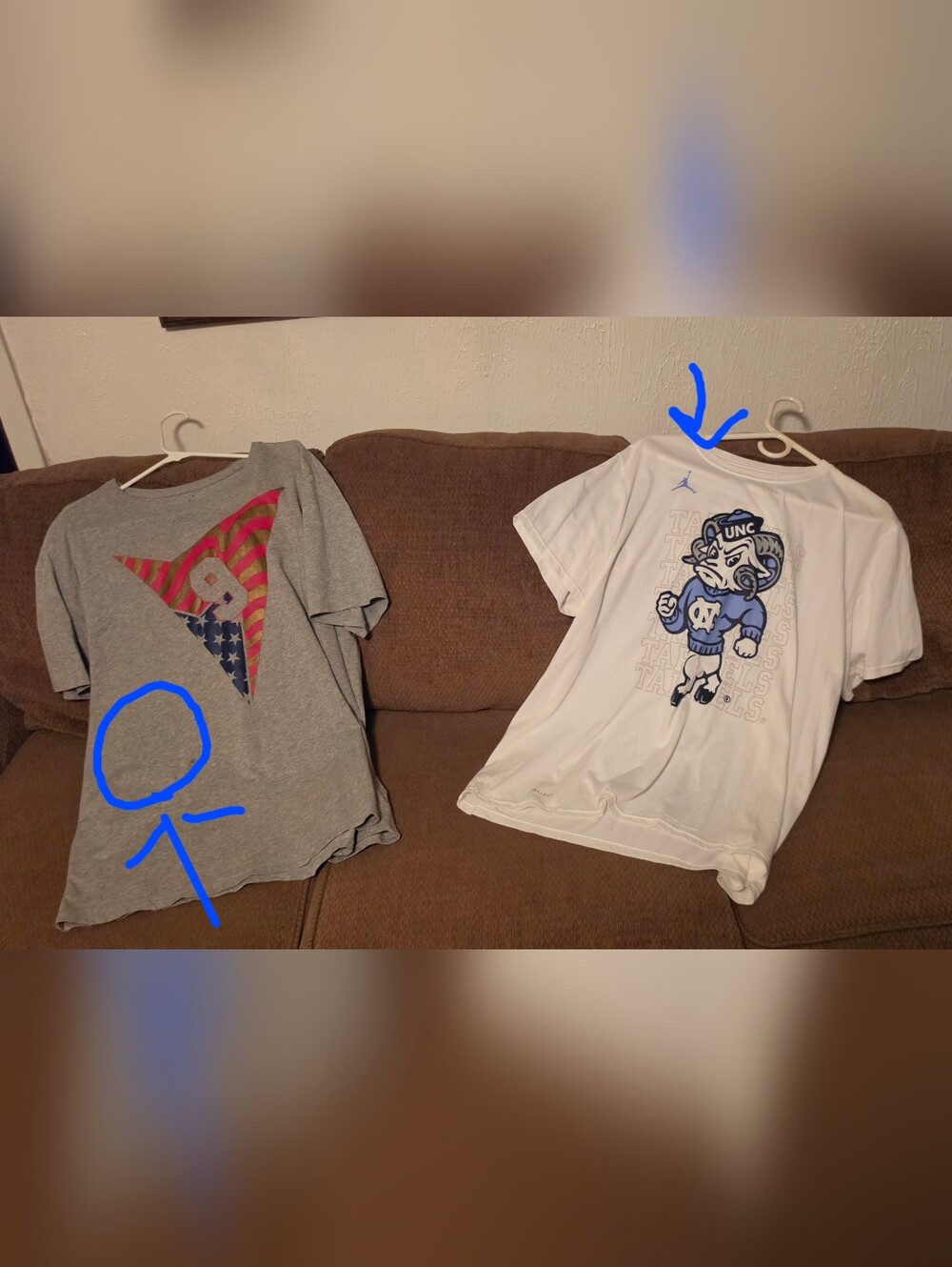 Jordan x North Carolina White Short-Sleeve Graphic Tee